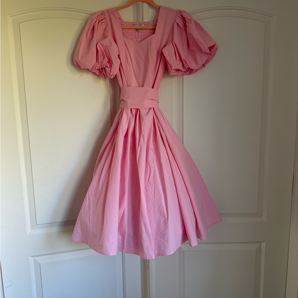 Poet Pink Smocked Dress